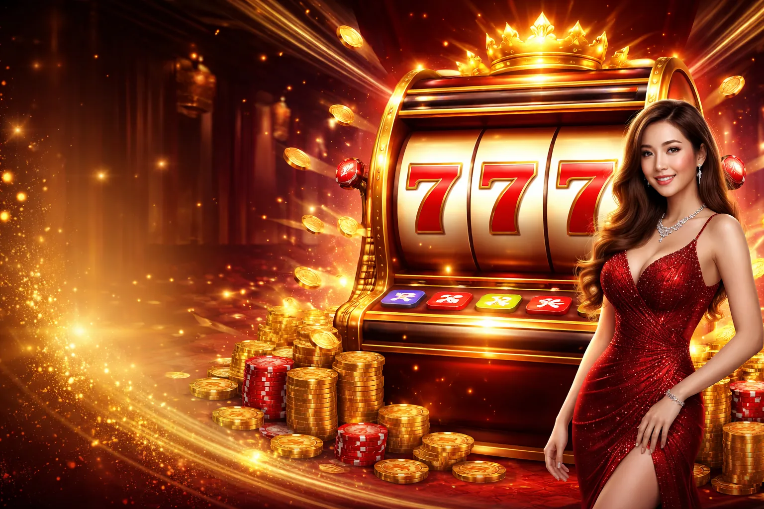 Trò chơi Slot 32win11 với hình ảnh máy đánh bạc rực rỡ và tiền thưởng lớn